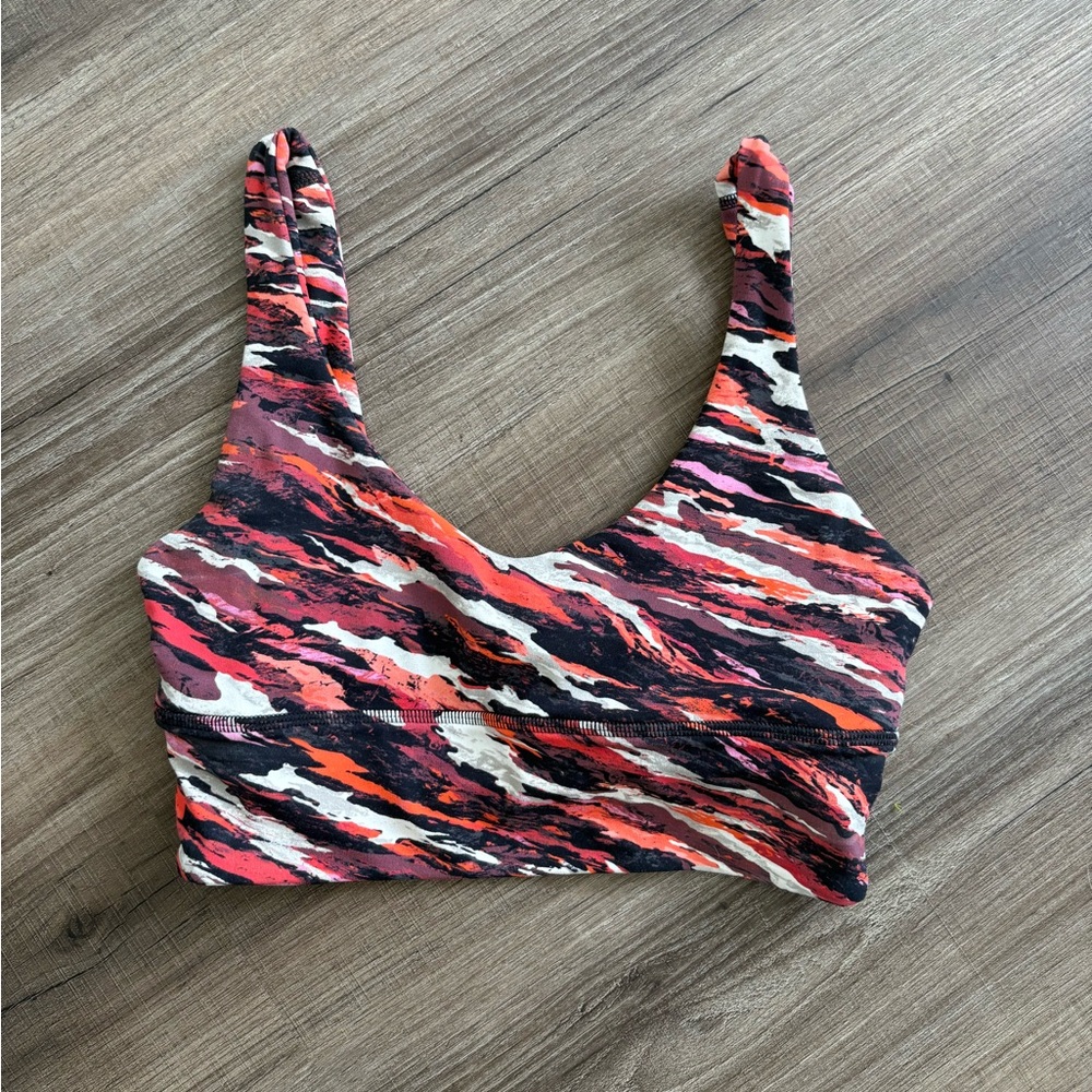Lululemon Align Multicolor Abstract Print Sports Bra